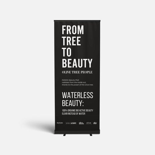 Extra Large Waterless Beauty Retractable Banner